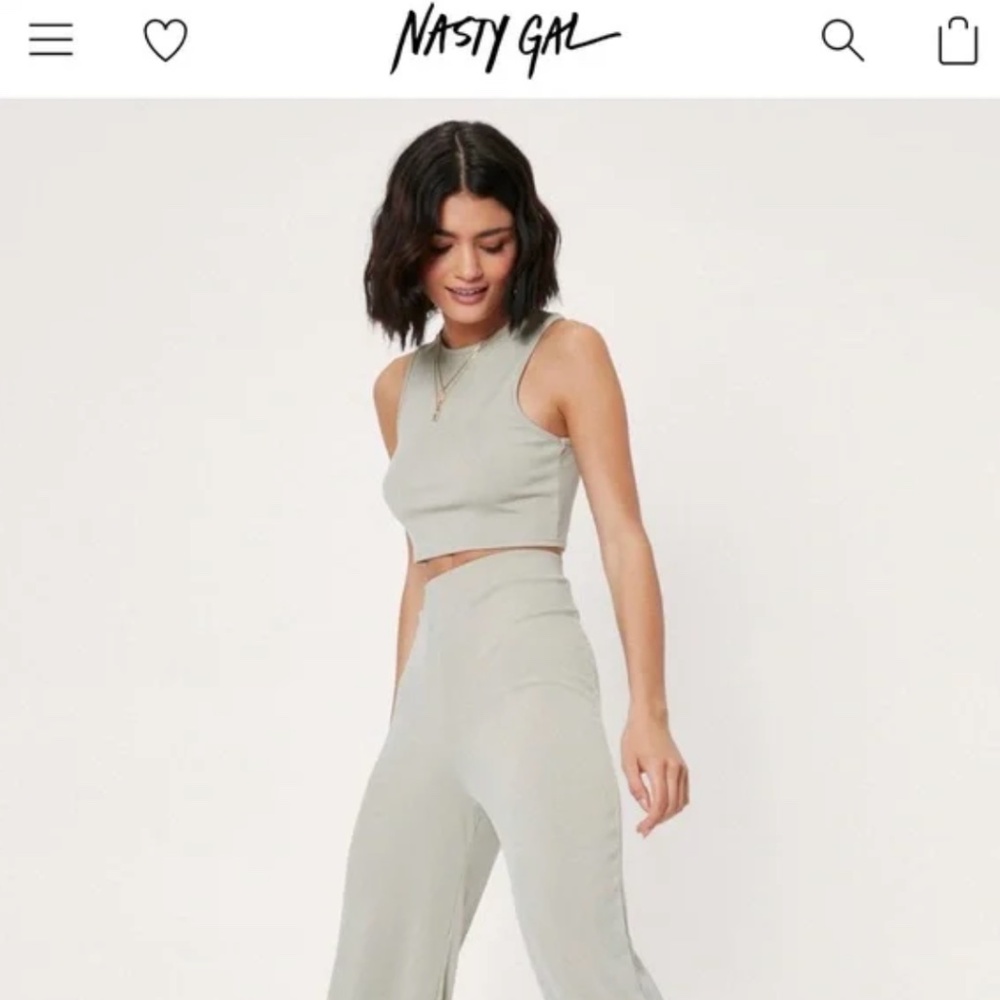 Nasty Gal Baby Blue COORD set